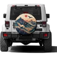 thumbnail image 1 of Spare Tire Cover with Backup Camera Hole, Universal Wheel Tire Cover Tire Protectors for Trailer RV Van SUV Truck Camper and Many Vehicle, 1 of 10