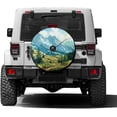 thumbnail image 1 of Spare Tire Cover with Backup Camera Hole, Universal Wheel Tire Cover Tire Protectors for Trailer RV Van SUV Truck Camper and Many Vehicle, 1 of 10
