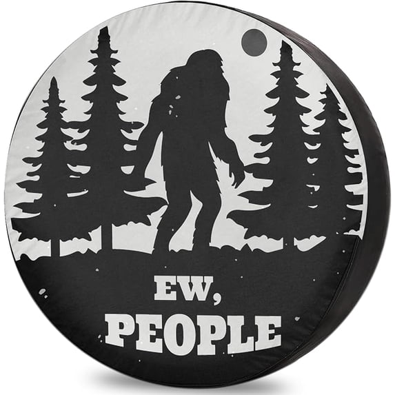 Spare Tire Covers for RV Trailer Big Foot Sasquatch Weatherproof Dustproof Universal for SUV, Camp, and Travel Vehicles