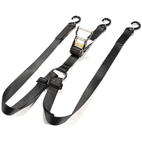 Spare Tire Strap, 3 Way Ratchet Y Strap, 1.5 inch Wide Adjustable, Tire Tie Down Strap for UTV or Truck Tires, Black,BC1108$$Tools & Hardware Other
