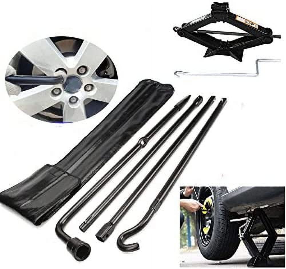 Spare Tire Tool Kit & Scissor Jack For Ford F-150 2004-2014 - 2 Ton Heavy Duty, Includes Case