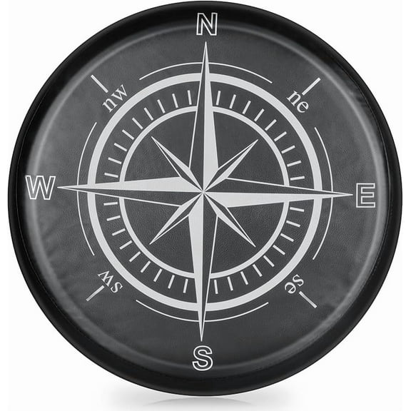 Spare Tire Wheel Cover, PVC Spare Tire Cover with Compass for Camper RV Trailer, Jeep,Truck, SUV