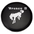 thumbnail image 1 of SpareCover - ABC Series Bronco II in Brilliant White on 29 inch Tuxedo Black Heavy Vinyl Tire Cover - Made in USA only, 1 of 4