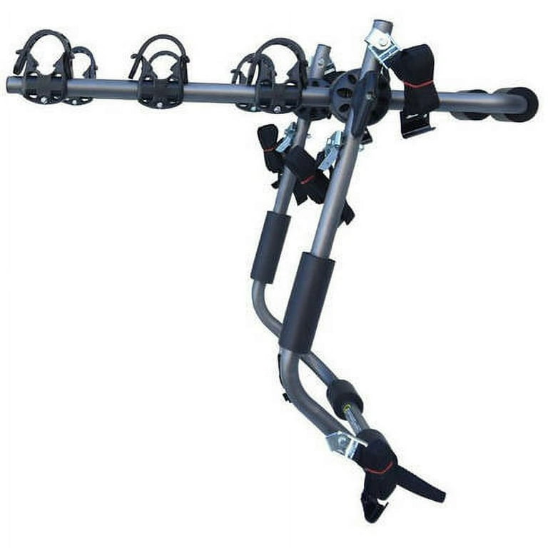 Sparehand 3 Bike Trunk Mounted Car Rack for All Frame Types 105 lb. Max Weight Capacity Walmart