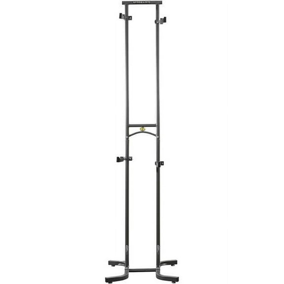 Sparehand DBR-830 Freestanding Adjustable Dual Bike Rack Storage System, Pebble Silver