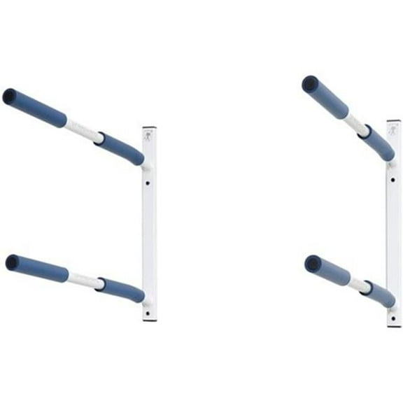 Sparehand PS-32L Double Tiers Hybrid Kayak or SUP Wall Mount Rack - Dual Angle, Black