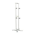 thumbnail image 1 of Sparehand Freestanding Adjustable Dual Bike Rack Storage System, Silver, 1 of 7