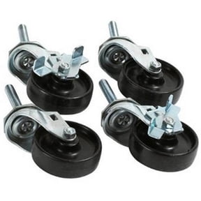 Sparehand Glacik Heavy-Duty Caster Wheels for Freestanding Storage Racks, Set of 4 Wheels