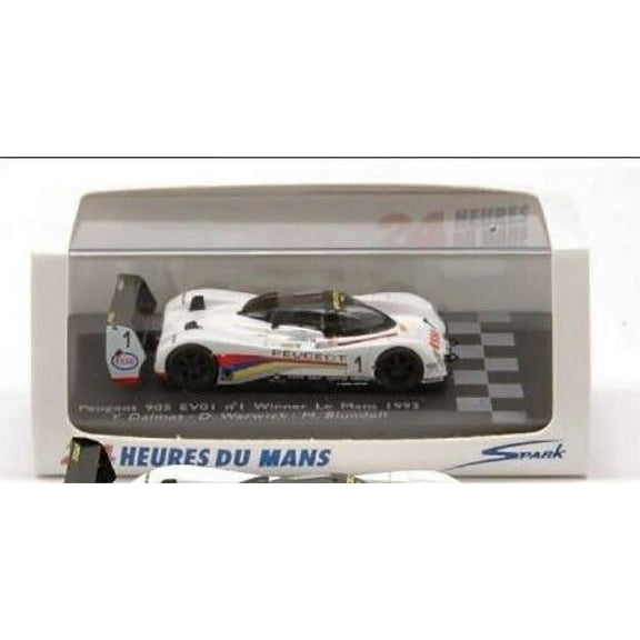 Spark 1/87 Peugeot 905 EV01 No.1 Le Mans 1992 WINNER Model Car