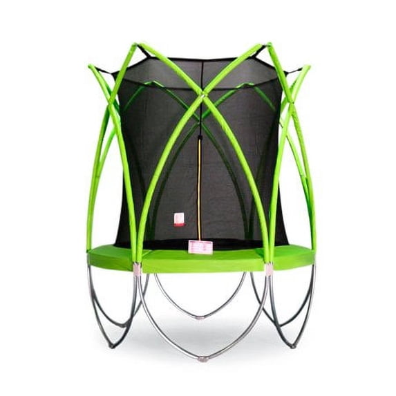 Spark 8-Foot Trampoline, with Safety Enclosure, Green