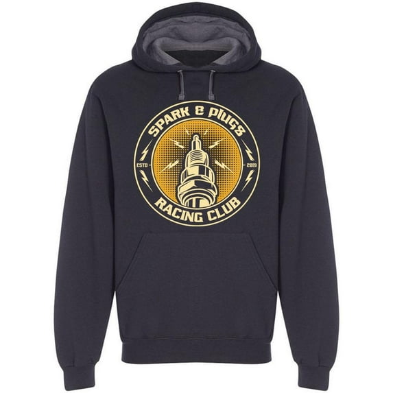 Spark And Plugs: Racing Club Hoodie Men -Image by Shutterstock, Male Small