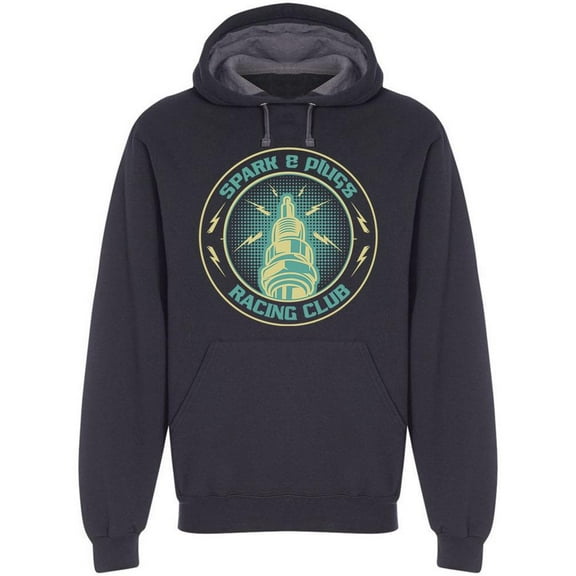Spark And Plugs, Racing Club Hoodie Men -Image by Shutterstock, Male x-Large