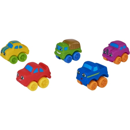 Spark. Create. Imagine. 5-Piece Soft & Squeezable Car Play Set