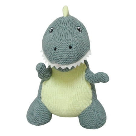 Spark Create Imagine 9.5" Green Baby T-Rex Dinosaur Knit Plush