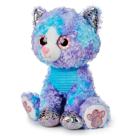 Spark Create Imagine Big Sparkly Eye Plush Animal, Cat