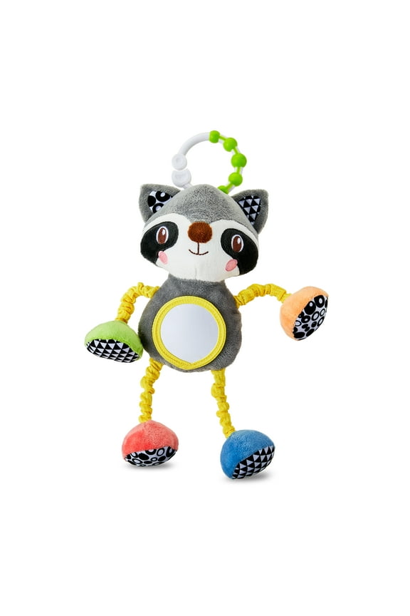 Clip On Mirror Raccon Toy