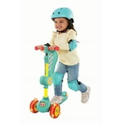 Spark.Create.Imagine. Cocomelon 3 Wheel Light-Up Scooter with Folding Seat for Boys & Girls Ages 3 and up