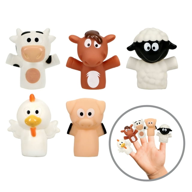 Spark Create Imagine Farm Animal Finger Puppets, 5 Piece Set