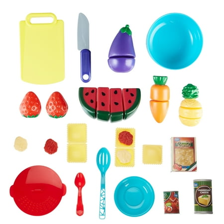 Spark Create Imagine Fruit Vegetable & Pasta Toy Play Set, 31 Pieces