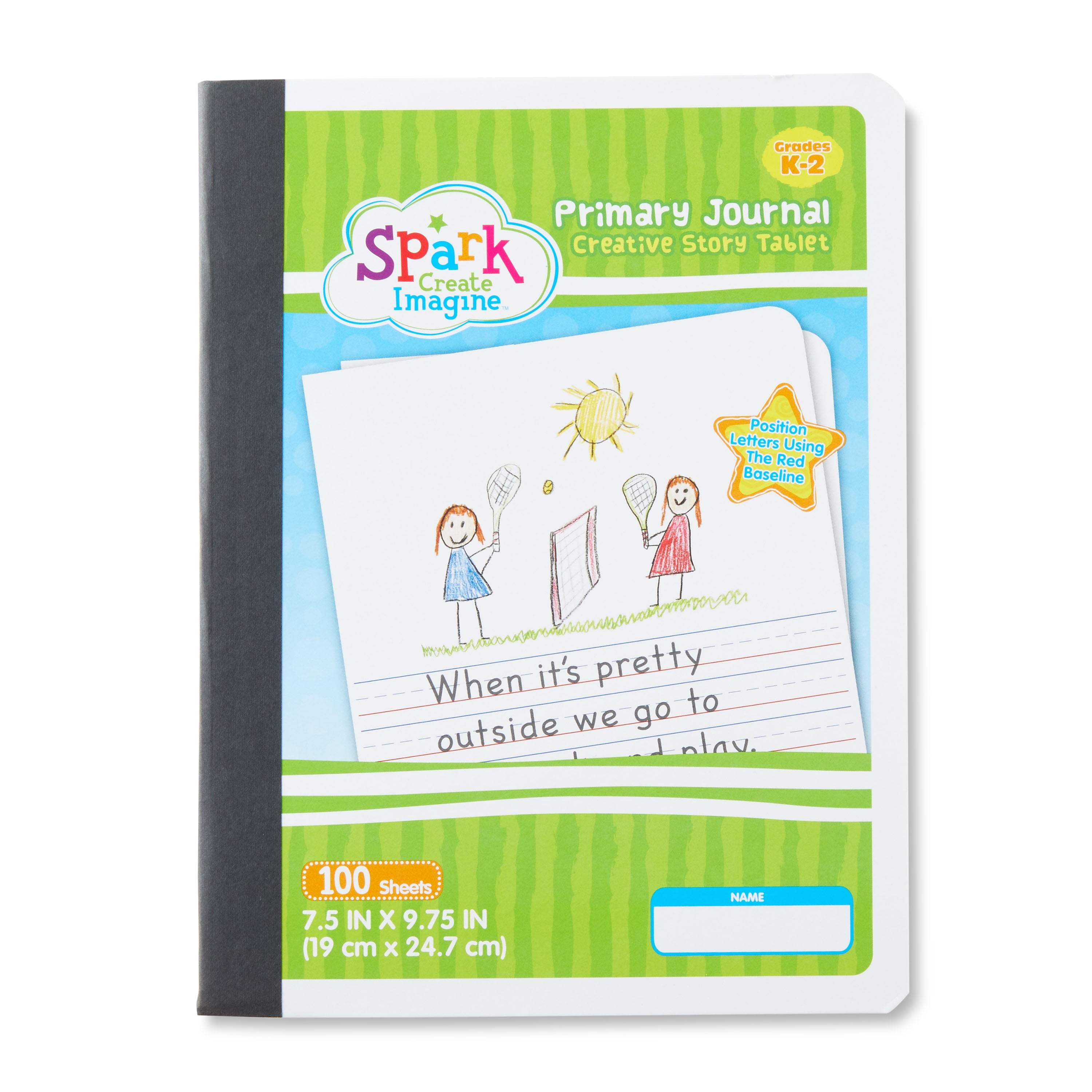 Spark Create Imagine Half Page Ruled Primary Journal, Grades K-2, 100 Pages  (09644)