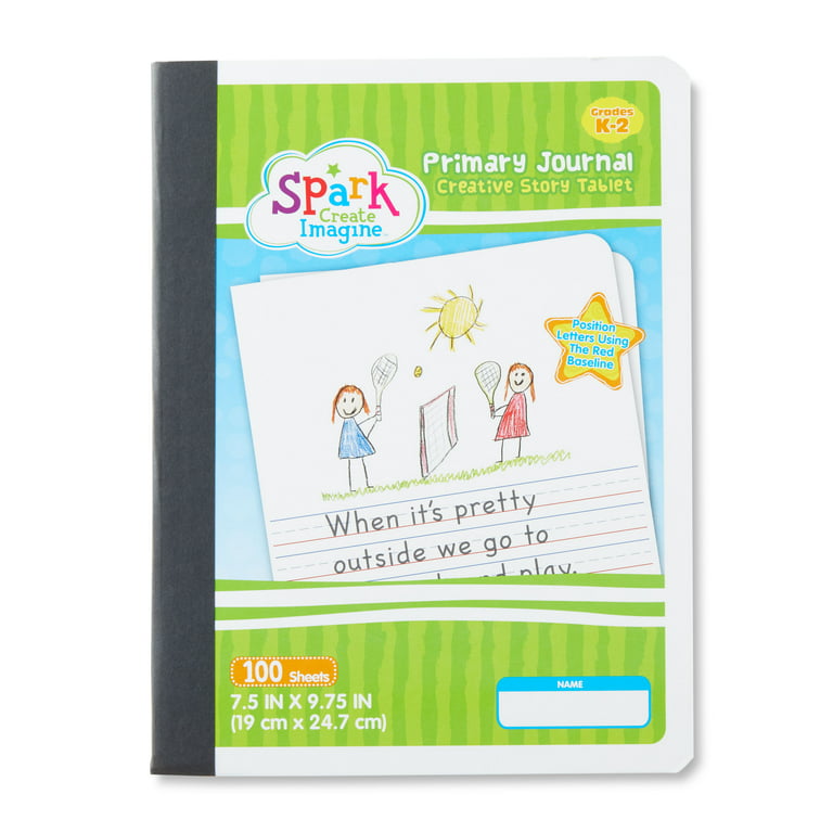 Enday 100 Ct. Primary Composition Notebook, Green