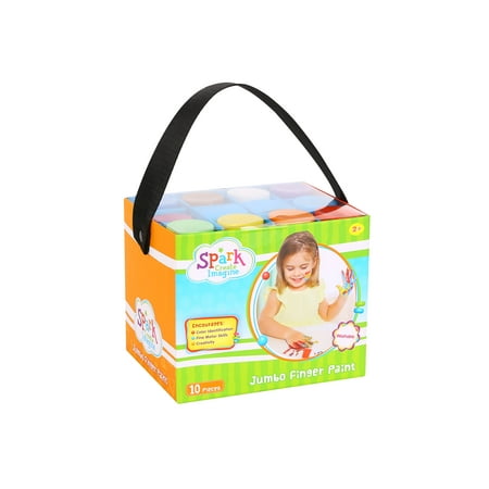 Spark. Create. Imagine. Jumbo Finger Paint, 10 Count