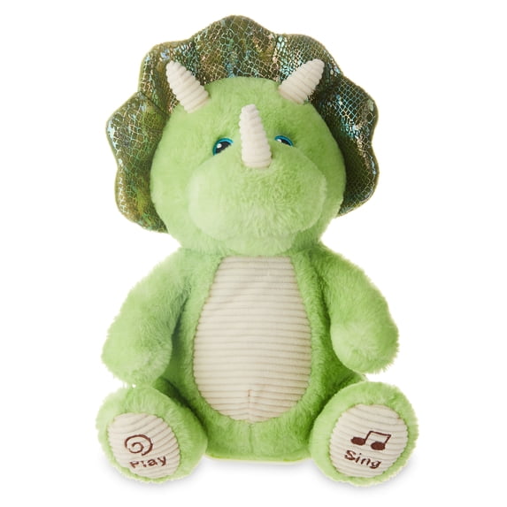 Spark Create Imagine Musical & Talking Dino Plush Toy, 14.5", Green for all ages