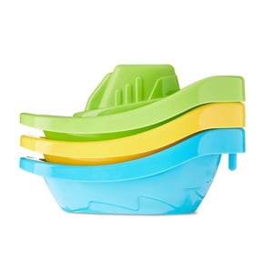 Spark Create Imagine 3-Piece Colorful Boat Train for Water Play Ages 6M+