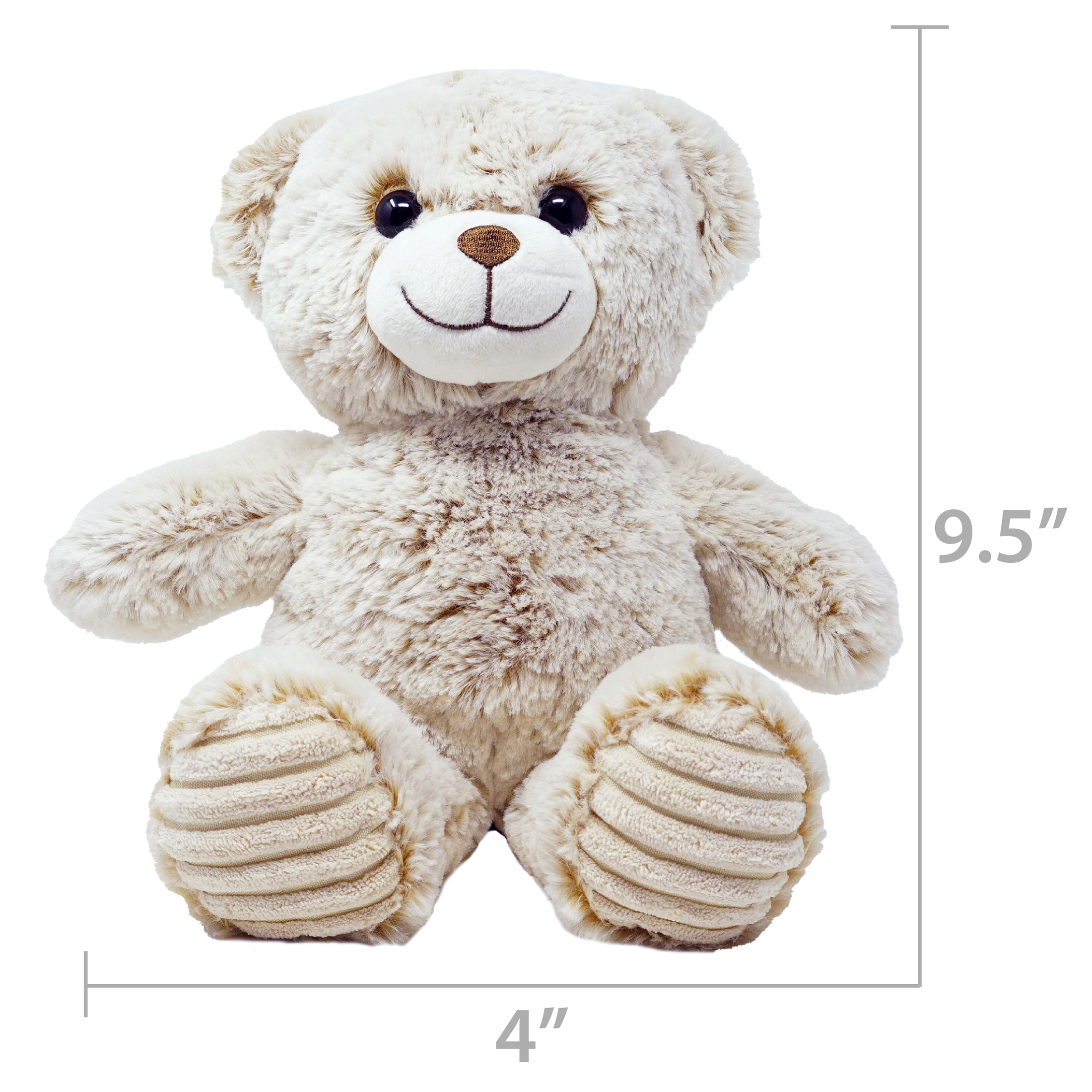 Spark Create Imagine Teddy Bears Plush Toy 14” Overall-Beige and Brown - image 1 of 6