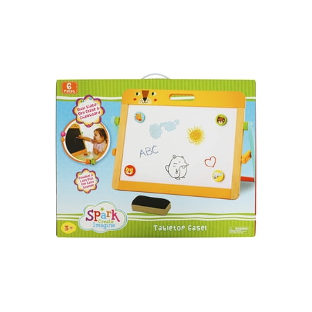Spark Create Imagine Wood Double-Sided Tabletop Easel