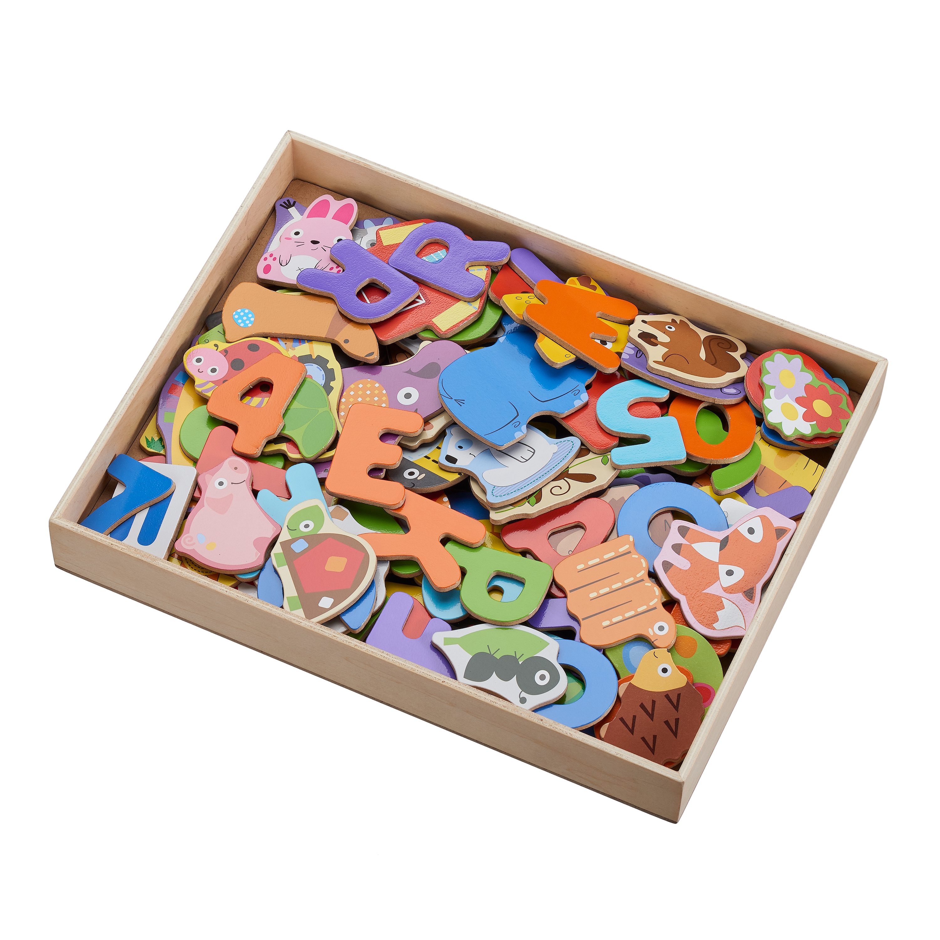 Spark. Create. Imagine. Wooden Magnetic Pieces, 131 Count - image 1 of 9