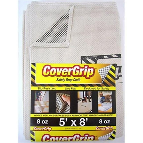 Spark Innovation  Covergrip Slip Resist Drop Cloth - 3.5 x 12 ft.
