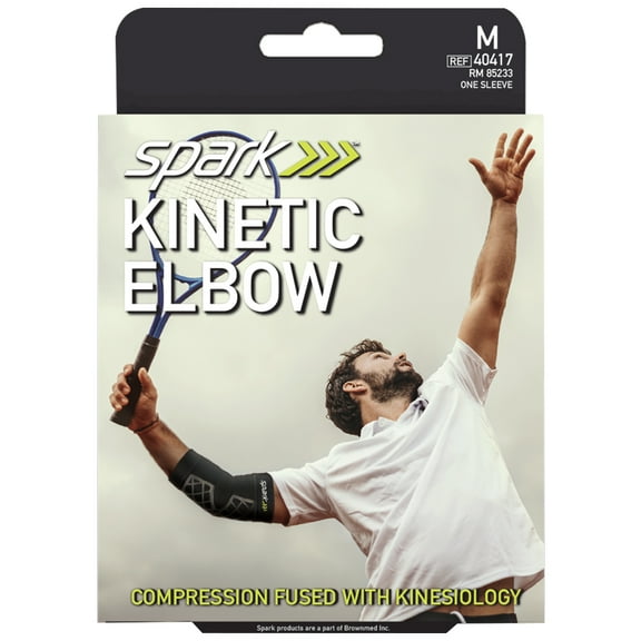 Spark Kinetic Elbow Sleeve - Size Medium, Black/Yellow