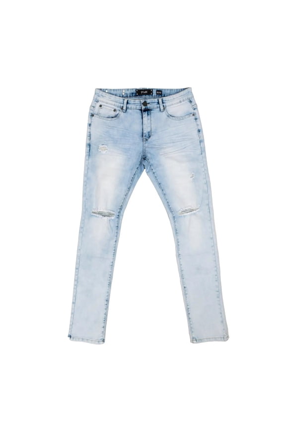 Men Ripped Jeans (Ice Blue)