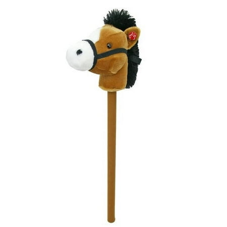 Spark Musical Galloping Pony Stick Tan