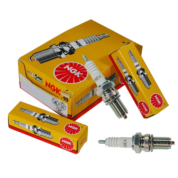 OEM Grade Standard Spark Plug 10-Pack Compatible with 1968-2004 Honda Kawasaki Suzuki Yamaha BMW CB100 Motorcycle ATV D8EA 2120 12mm Nickel Copper Core 0.028 Gap Replaces 98069-58716