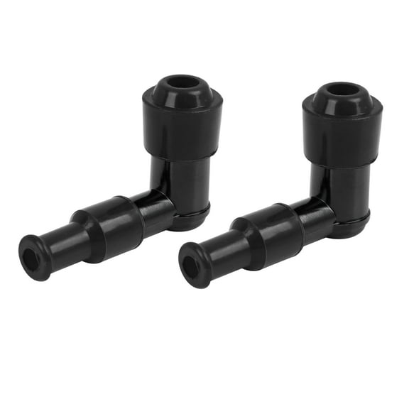 Spark Plug Cap 90 Degree Black Waterproof Non Resistor for CG125 GN125 WY125 CD110 Motorcycle Dirt Bike ATV 2pcs