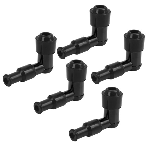 Spark Plug Cap 90 Degree Black Waterproof Non Resistor for CG125 GN125 WY125 CD110 Motorcycle Dirt Bike ATV 5pcs