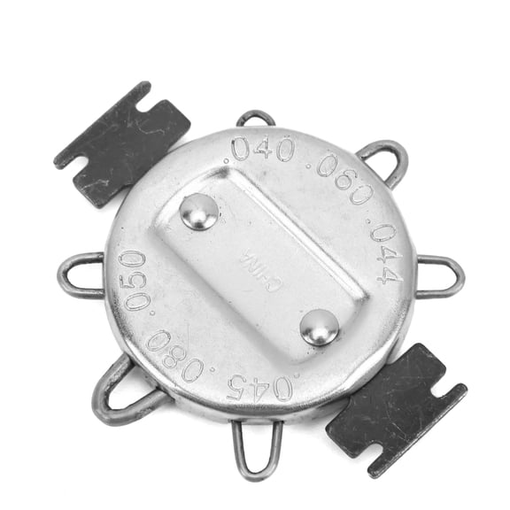 Spark Plug Gap Gauge 0.025-0.045 inches / 0.64-1.14 mm Motorcycle Accessory Tool for Measuring and Adjusting Gap Thickness, Black Silver Automotive Tool