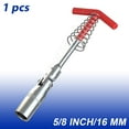 thumbnail image 1 of Spark Plug Removal Tool 5/8" 16mm T-Handle Flexible Spanner Socket 1pc, 1 of 11