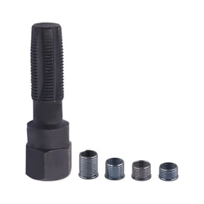 Spark Plug Repair , Spark Plug Hardware with 4 Thread Insert 14mm Reamer Cylinder Thread Repair Tool tools