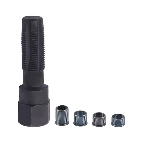 Spark Plug Repair , Spark Plug Hardware with 4 Thread Insert 14mm Reamer Cylinder Thread Repair Tool tools