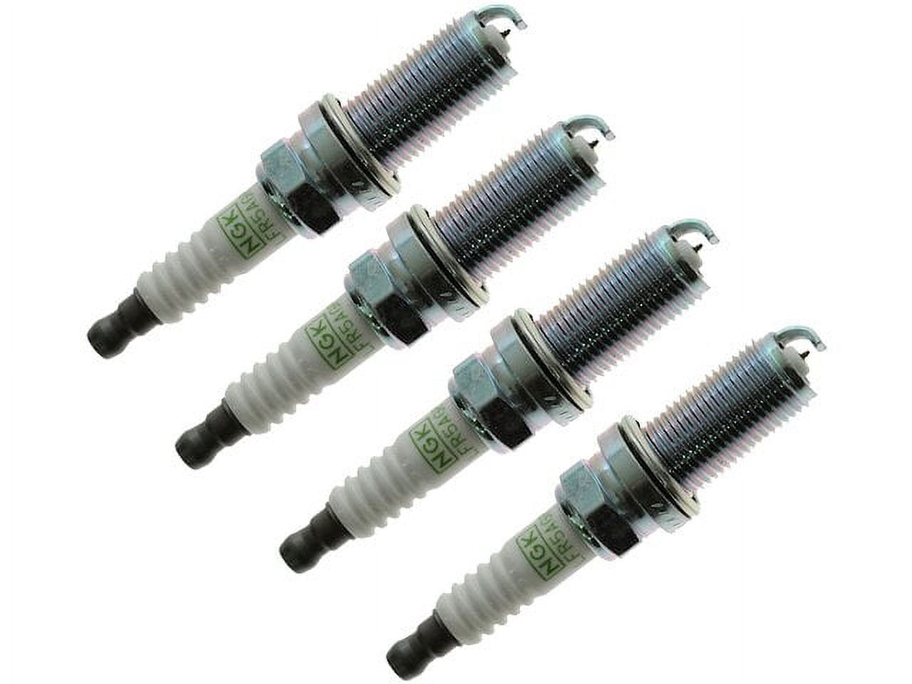 Spark Plug Set 4 Piece - Compatible with 2009 - 2015 Toyota Venza 2.7L 4-Cylinder 2010 2011 2012 2013 2014