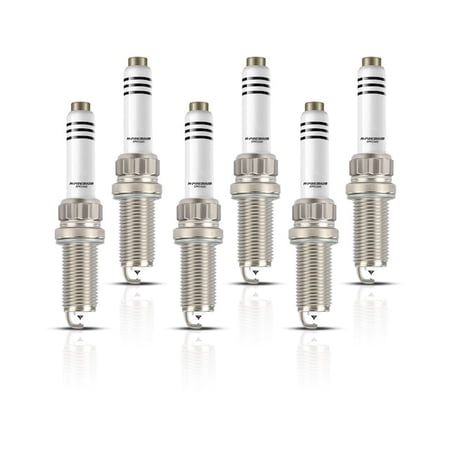 Spark Plug Set 6 - Compatible with 2019 - 2020 Audi A6 Quattro 3.0L V6 - Autopart Premium