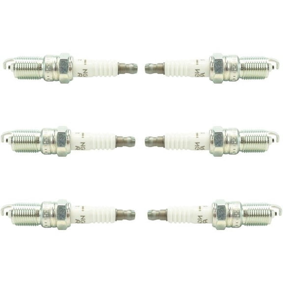 Spark Plug Set 6 Piece - Compatible with 1996 - 2014 Chevy Express 1500 4.3L V6 1997 1998 1999 2000 2001 2002 2003 2004 2005 2006 2007 2008 2009 2010 2011 2012 2013