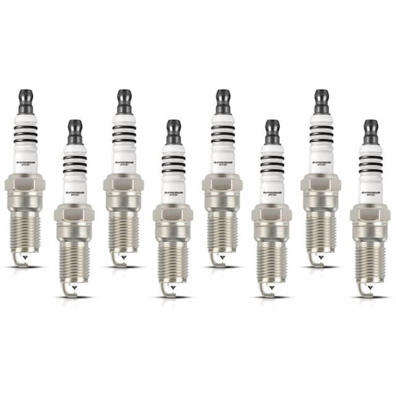 Spark Plug Set 8 - Compatible with 1999 - 2000, 2002 - 2016 Ford E-350 Super Duty 2003 2004 2005 2006 2007 2008 2009 2010 2011 2012 2013 2014 2015