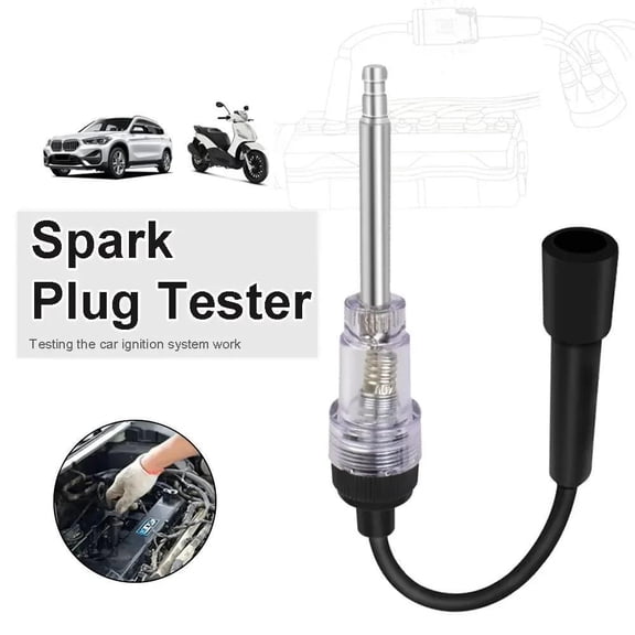 Spark Plug Tester Ignition System Test Pen, Automotive Motorcycle Ignition Coil Diagnostic Dete-ctor Tool for Vehicle Circuit Troubleshooting