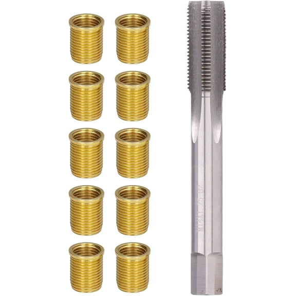 Spark Plug Thread Repair Kit M12x1.25 Stainless Steel Inserts M14x1.25 Tap Set