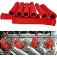 thumbnail image 1 of Spark Plug Wire Boots Thermal Protection Insulator Sleeve, 1200 Degree Heat shield Cover Wrap 6 inch for Car Truck 8PCS(red), 1 of 18