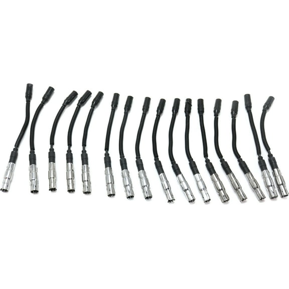 Spark Plug Wire Compatible with 1998-2000 Mercedes Benz C43 AMG 2003-2010 G55 8Cyl 4.3L 5.5L Set of 16
